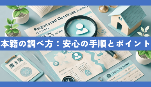 本籍の調べ方を専門家が徹底解説：初心者でも安心の手順とポイント